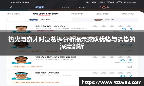 热火与奇才对决数据分析揭示球队优势与劣势的深度剖析